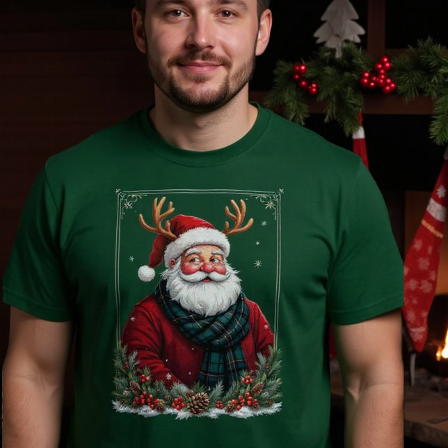 Camiseta Rena de Natal Papai Noel Natal (Criador carregado)