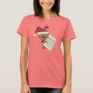 Camiseta Rena de Rudy impertinente ou NIC