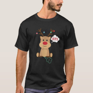 Camiseta Rena divertida peidando Oops 