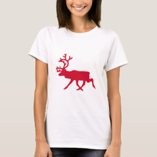 Camiseta Rena do vermelho do Natal