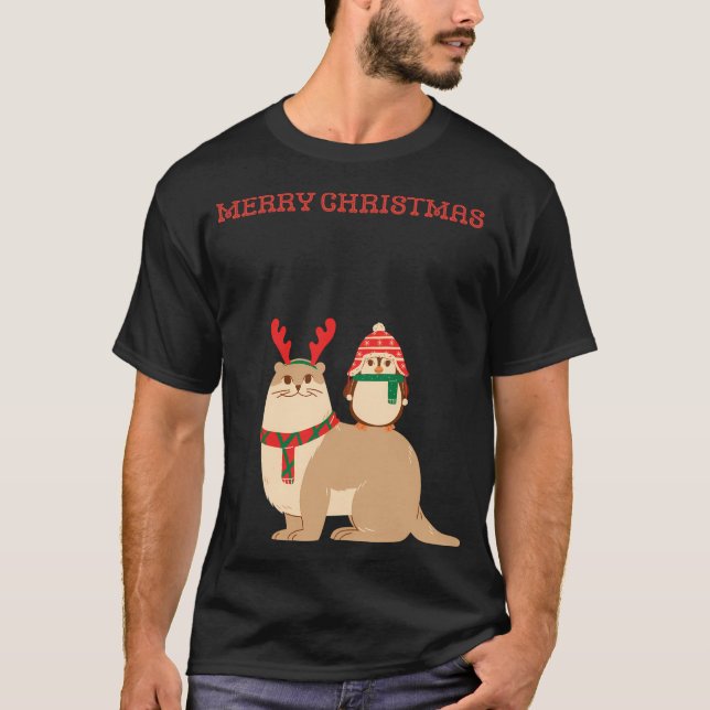 Camiseta Rena Gira Com Pinguim (Frente)