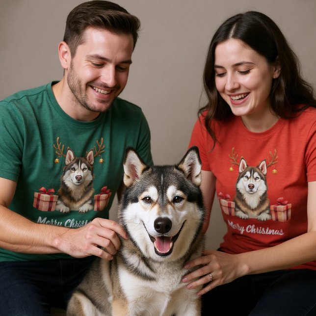 Camiseta Rena Husky (Criador carregado)