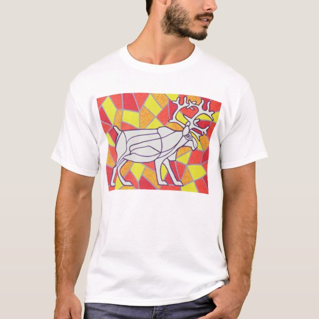 Camiseta Rena no vitral (Frente)