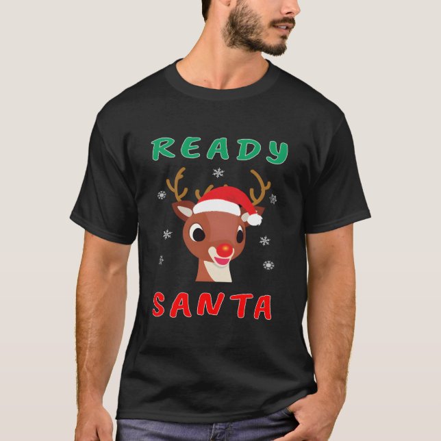 Camiseta Rena Ruda Nariz Vermelho (Frente)