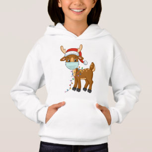 Camiseta Rena Vestindo Uma Máscara Para O Natal