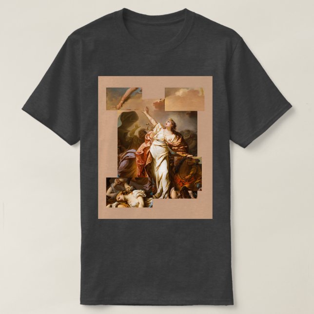 Camiseta Renaissance Art Collage (Frente do Design)