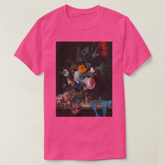 Camiseta Renaissance painting still life with flowers (Frente do Design)