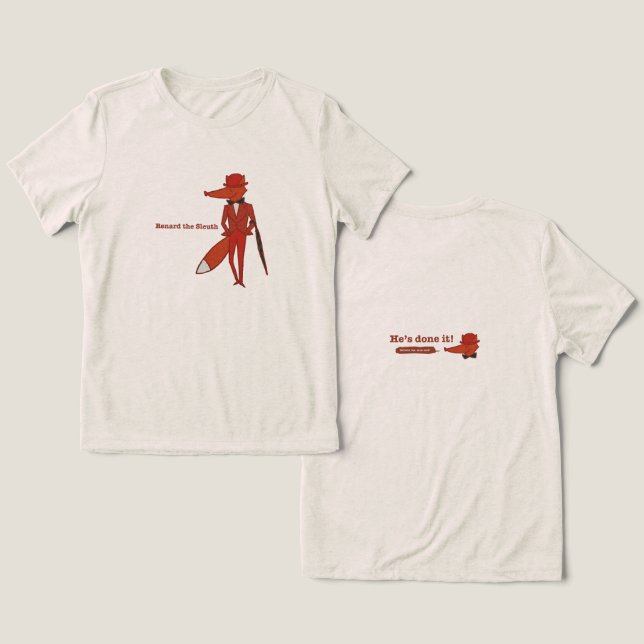 Camiseta Renard the Sleuth (Design Frente e Verso)