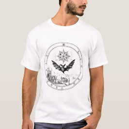 Camiseta Renascance Emblem Bat and Candle