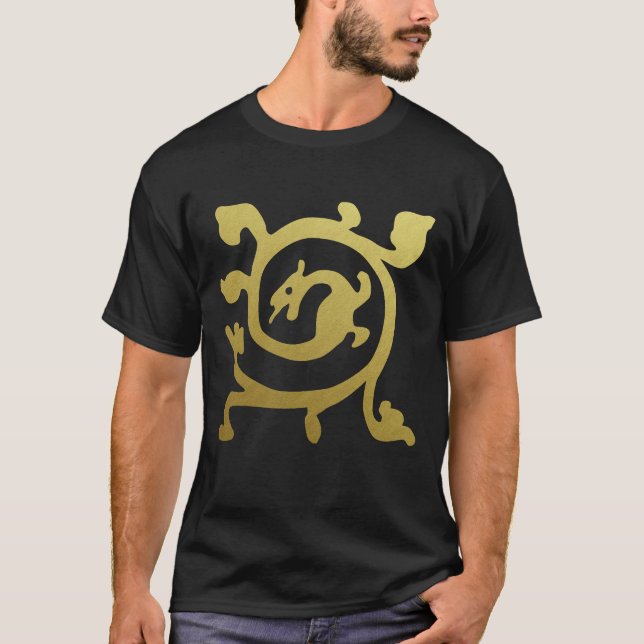 Camiseta Renascença Medieval Arauto Dragão Metálico (Frente)