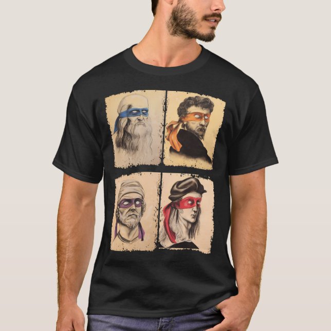 Camiseta Renascentista Estilo Ninja Pop (Frente)