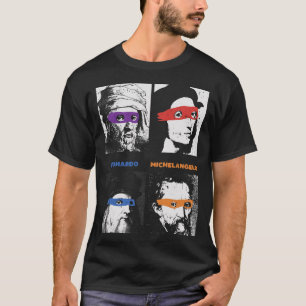 Camiseta Renascentista Ninja Artistas Engraçados Dizendo Po