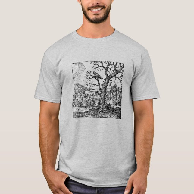 Camiseta Renascentista Tartaruga Dove Aesop's Fables (Frente)