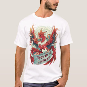 Camiseta Renascimento e resiliência Design Phoenix - Aument