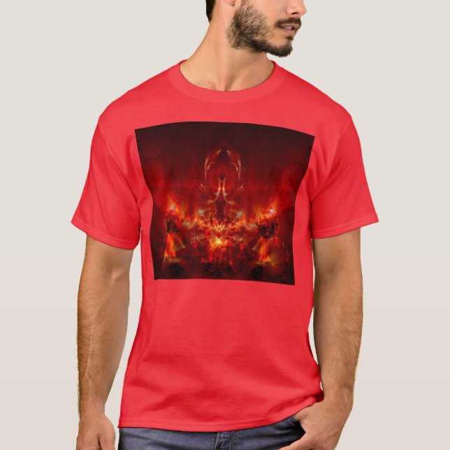 Camiseta Renascimento flamejante (Frente)