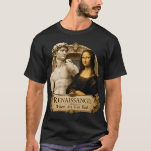 Camiseta Renascimento Quando a Arte se Tornou Real Michelan
