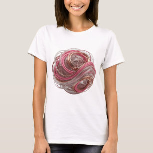 CAMISETA RENDERIZAÇÃO 3D ABSTRATA DE UMA FORMA COMPLEX COM