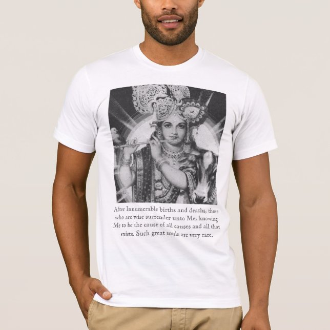 Camiseta Rendição até o senhor Krishna (Frente)