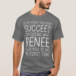 Camiseta RENEE Presente Nome Personalizado Aniversário Dive