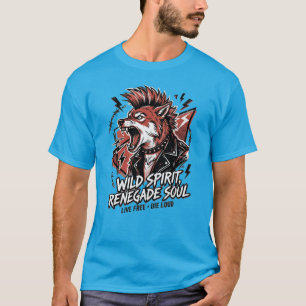 Camiseta Renegado Espirito Selvagem Raposa Punk Moda Urbana