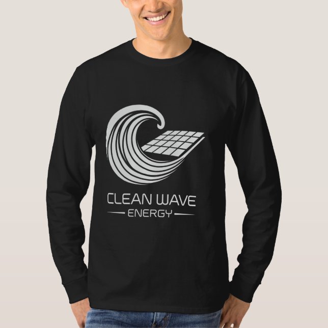 Camiseta Renewable Power Earth Day Clean Wave Energy (Frente)