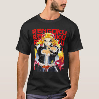 Camiseta Rengoku Funny Trabalho de arte Para Homens Mulhere