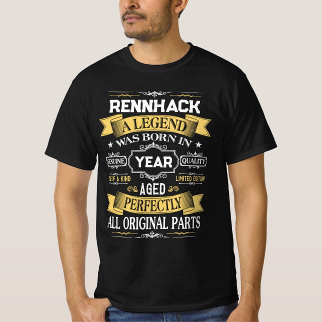 Camiseta RENNHACK Uma Lenda Nasceu no Ano (Frente)