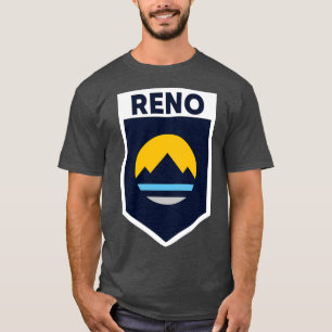 Camiseta Reno Nevada Flag Emblem