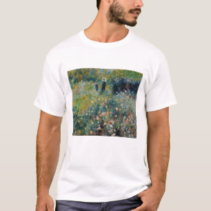 Camiseta Renoir - Mulher com Guarda-Sol num Jardim