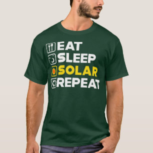 Camiseta Renovação da colheita solar sofisticada do painel