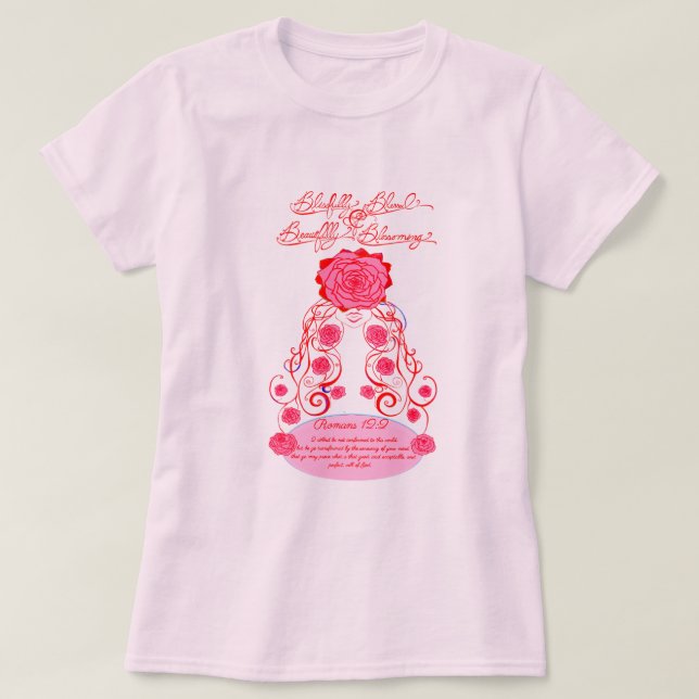 Camiseta Renovar sua mente I - Pêssego Sunset (Frente do Design)