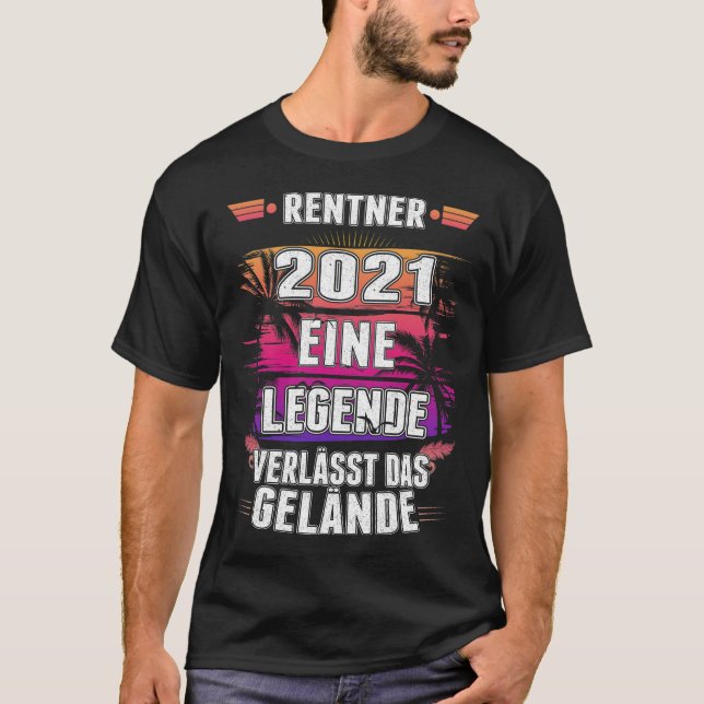 Camiseta Rentner Legende Ruhestand Mitarbeiter Pensão (Frente)