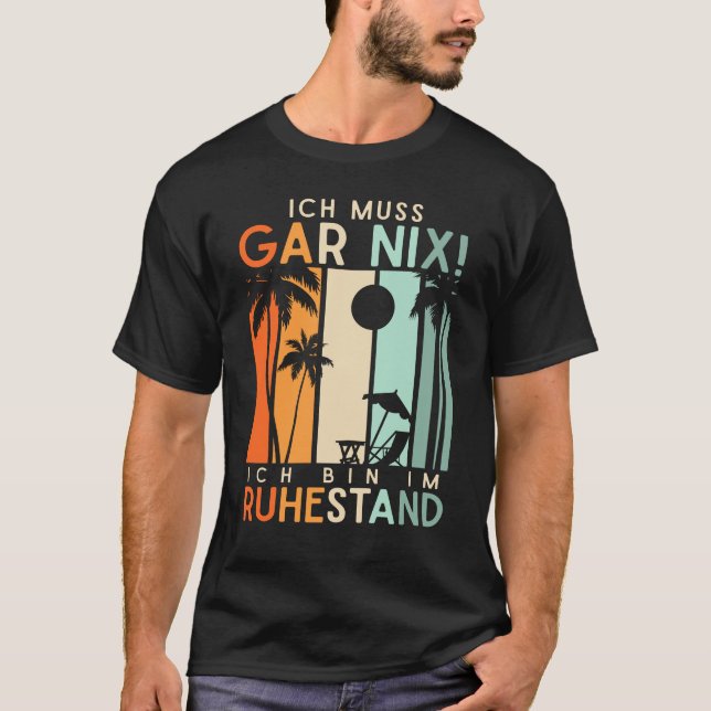 Camiseta Rentner Urlaub Strand Ruhestand Rente (Frente)