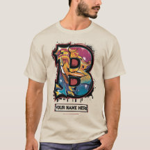 Rep. Seu Nome: Carta de Grafite Personalizável "B"