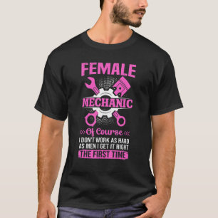Camiseta Reparação Automática de Automotores de Menina Mecâ