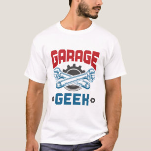 Camiseta Reparação Automática de Veículos Mecânicos do Geek