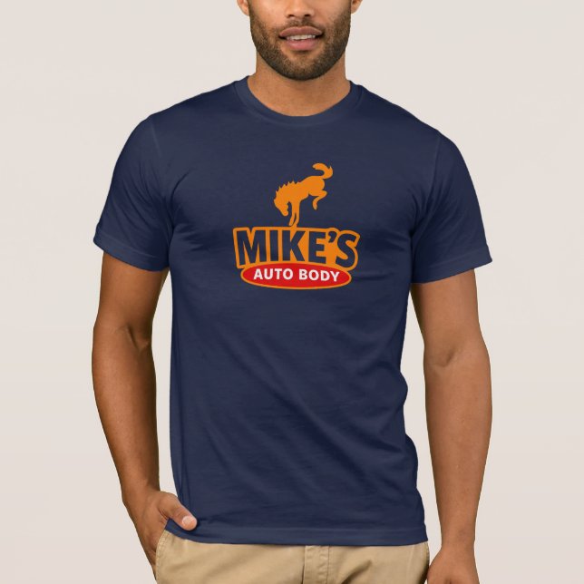Camiseta Reparação Automotiva do Mike (Frente)
