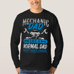 Camiseta Reparação Mecânica Automotiva de Pai Mecânico Mens