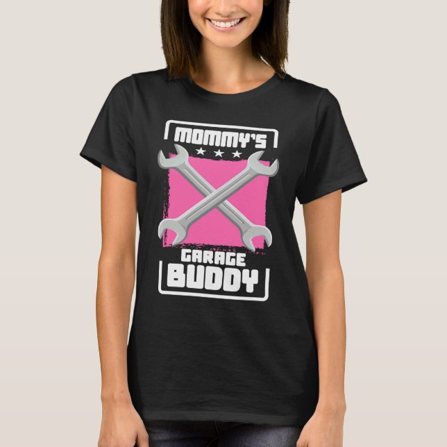 Camiseta Reparação Mecânica de Automóveis Buddy Garage da m (Frente)
