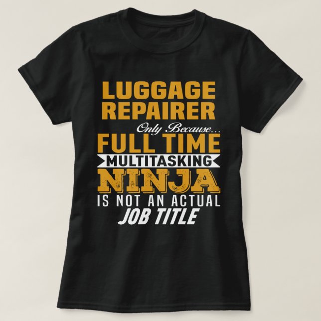 Camiseta Reparador de Bagagens (Frente do Design)