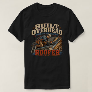Camiseta Reparador de Telhados Antigo Empreiteiro de Telhad