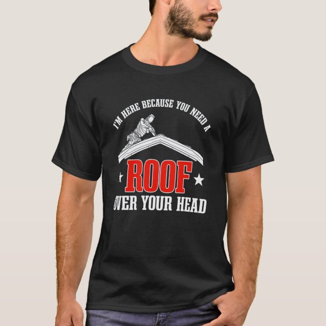 Camiseta Reparadores de Telhados de Garagem Mecânico de Tel (Frente)