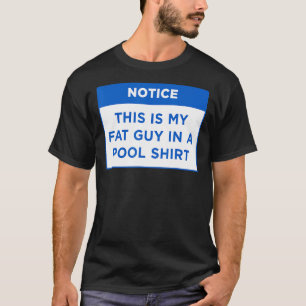 Camiseta Reparem Que Esta É A Minha Cara Gorda Numa Piscina