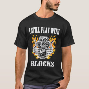 Camiseta Reparo de Mecânico de Carro Design Eu Ainda Brinco
