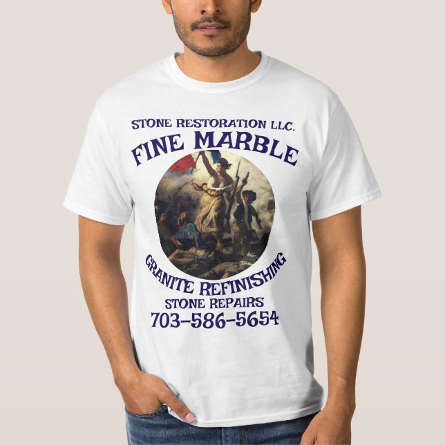 Camiseta Reparo de Reacabamento de Mármore Granito 703-586- (Frente)