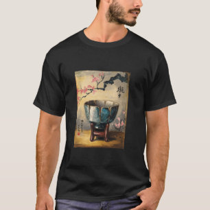 Camiseta Reparo Kintsugi Pote Ouro Cultura Japonesa Cerâmic