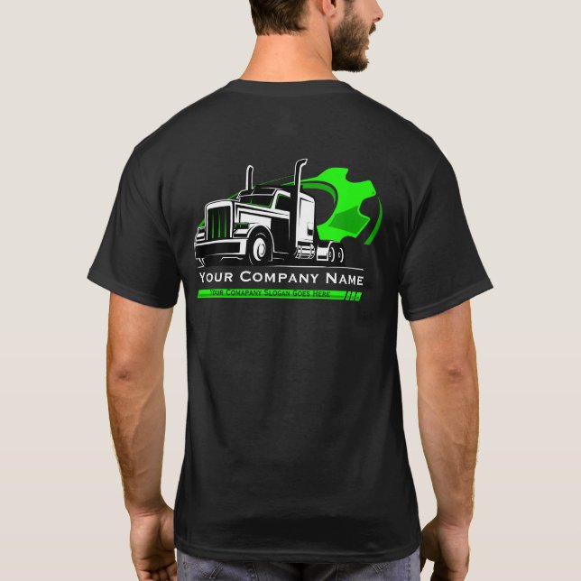 Camiseta Reparo profissional da empresa de transporte rodov (Verso)