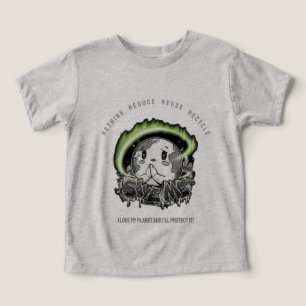 Camiseta Repensar Reduzir Reutilizar Reciclar Salvar a Terr