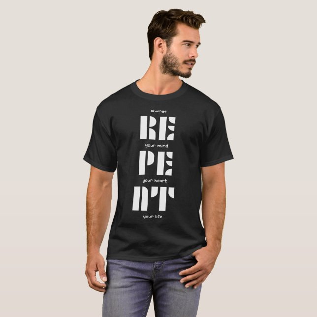 Camiseta Repente: Mude De Mente, Coração, Vida (Frente Completa)