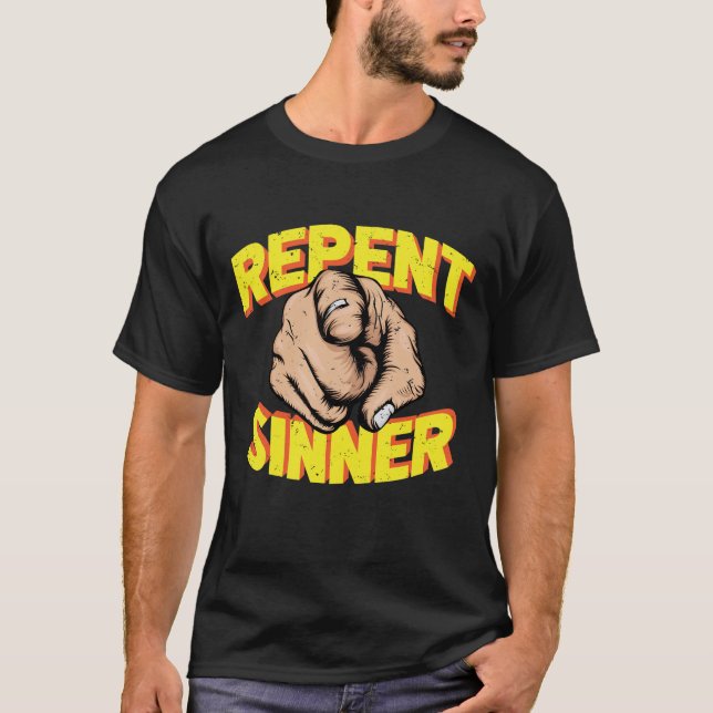 Camiseta Repente o Sinner Jesus te ama (Frente)